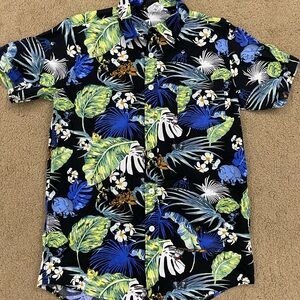Disney PIXAR A bug’s life tropical Hawaiian Print Men's Casual Shirt